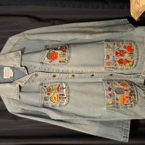 Embroidered Denim Jacket